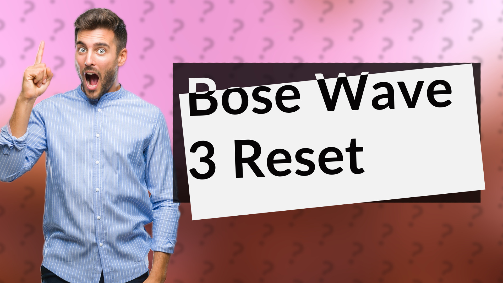 Bose Wave 3 Reset
