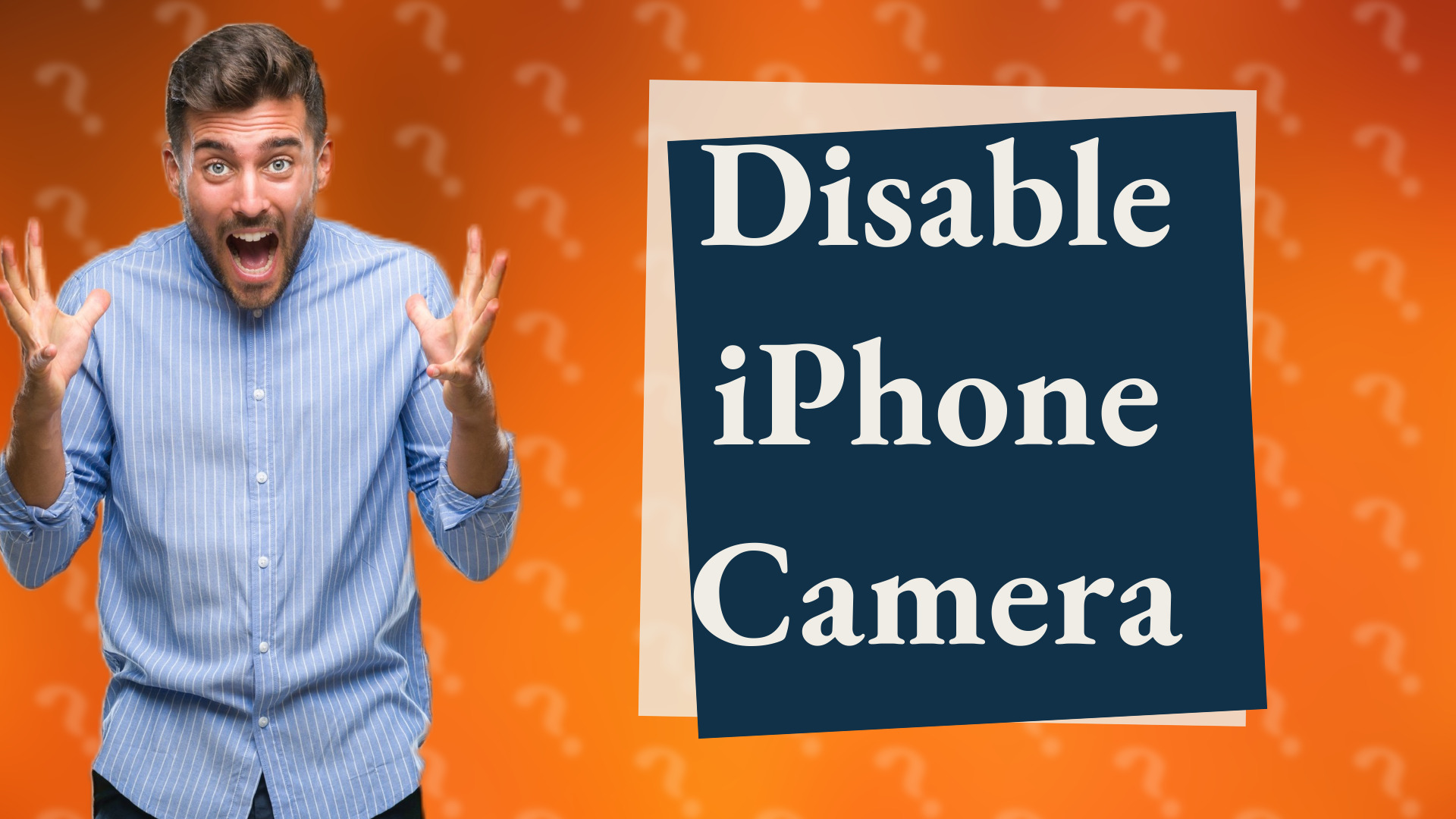 Disable iPhone Camera