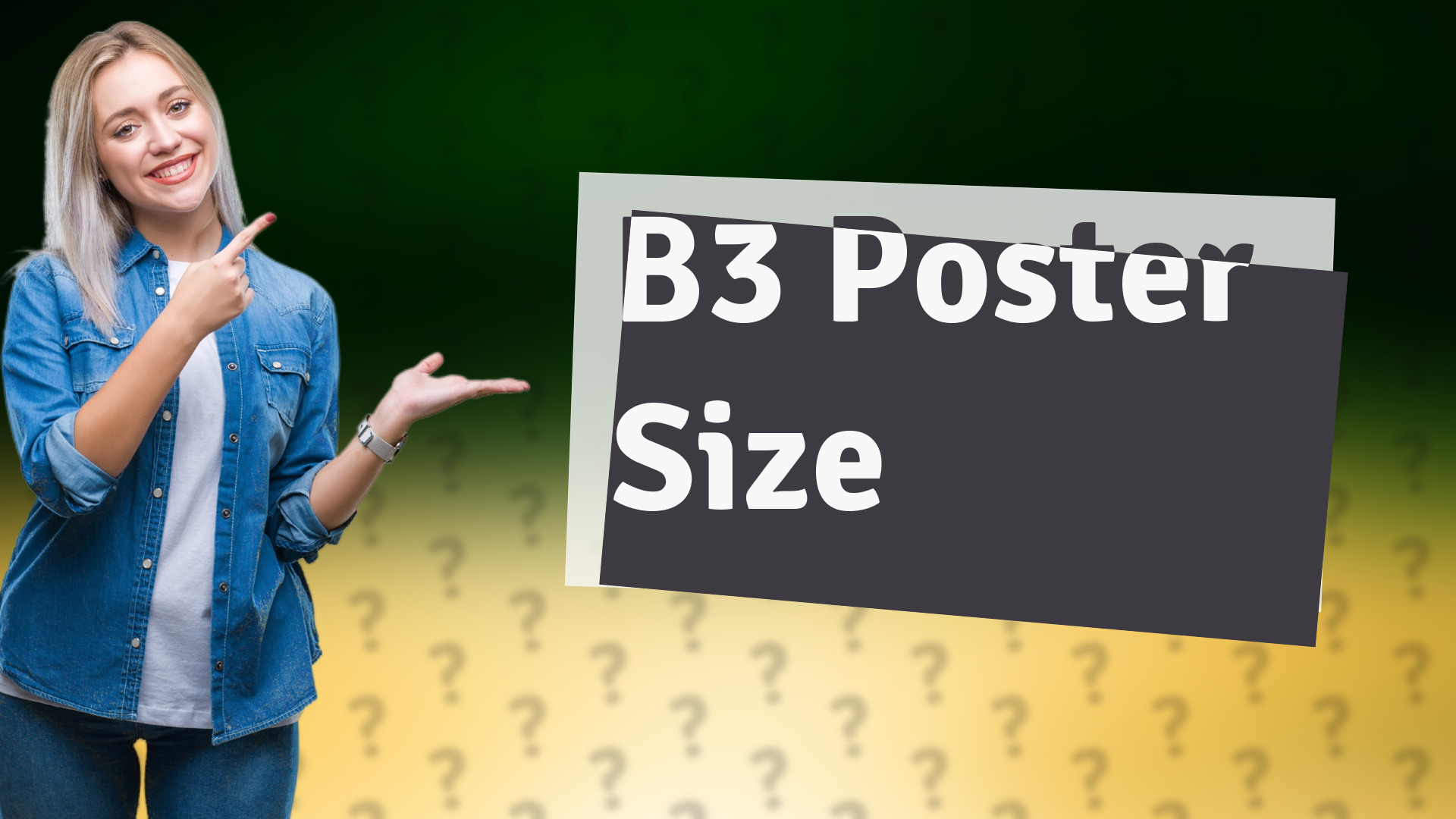 B3 Poster Size
