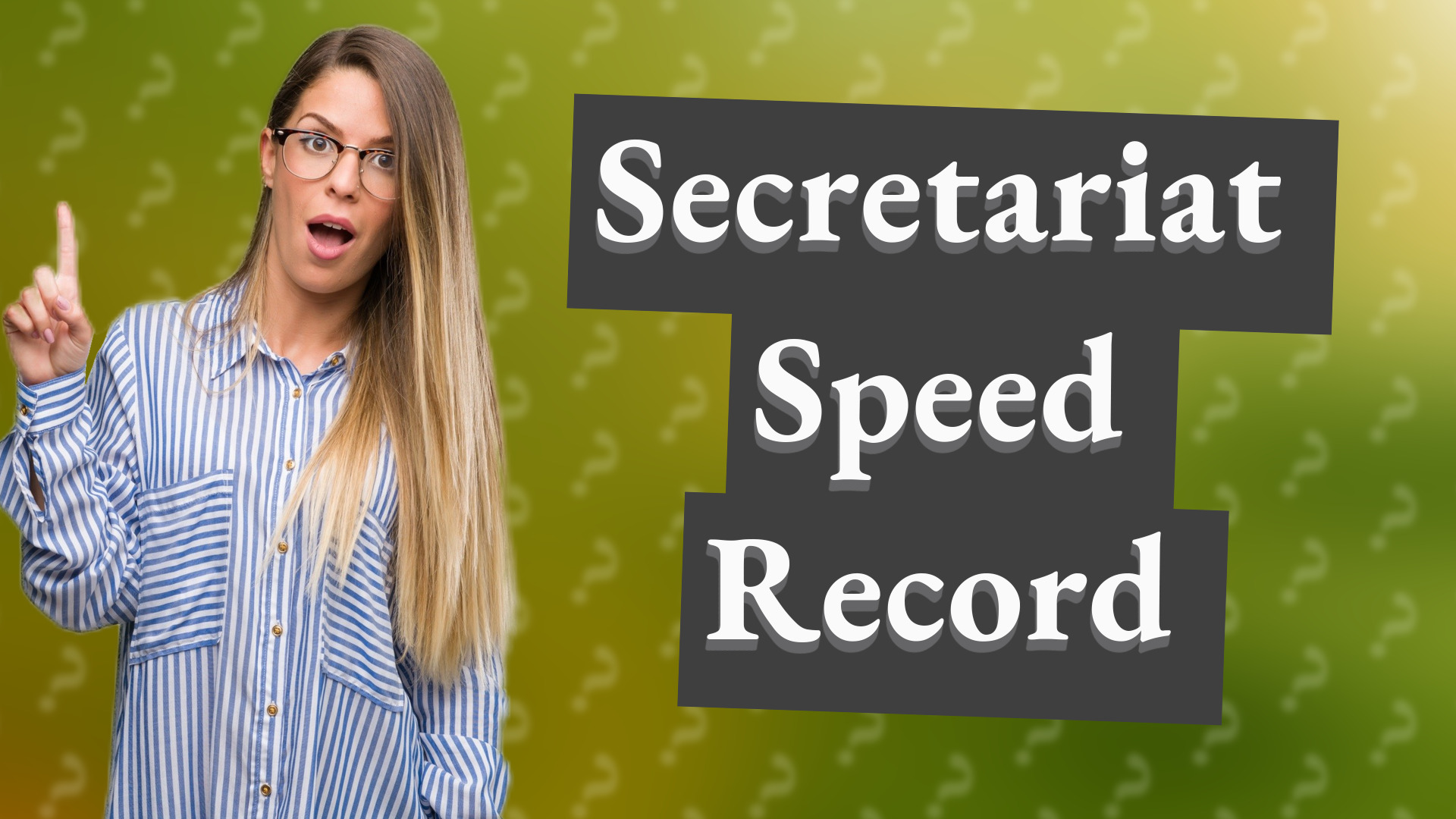 Secretariat Speed Record