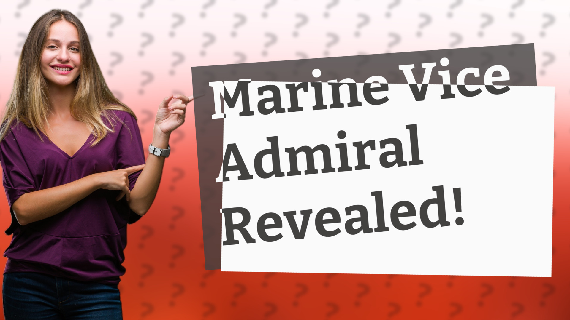 Marine Vice Admiral Revealed!