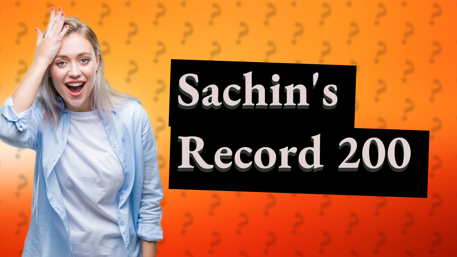 Sachin's Record 200