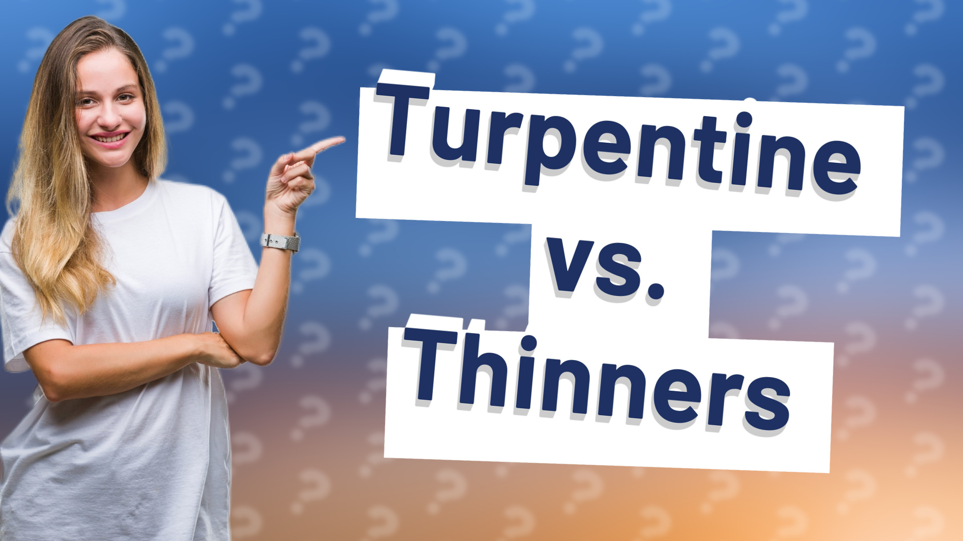 Turpentine vs. Thinners