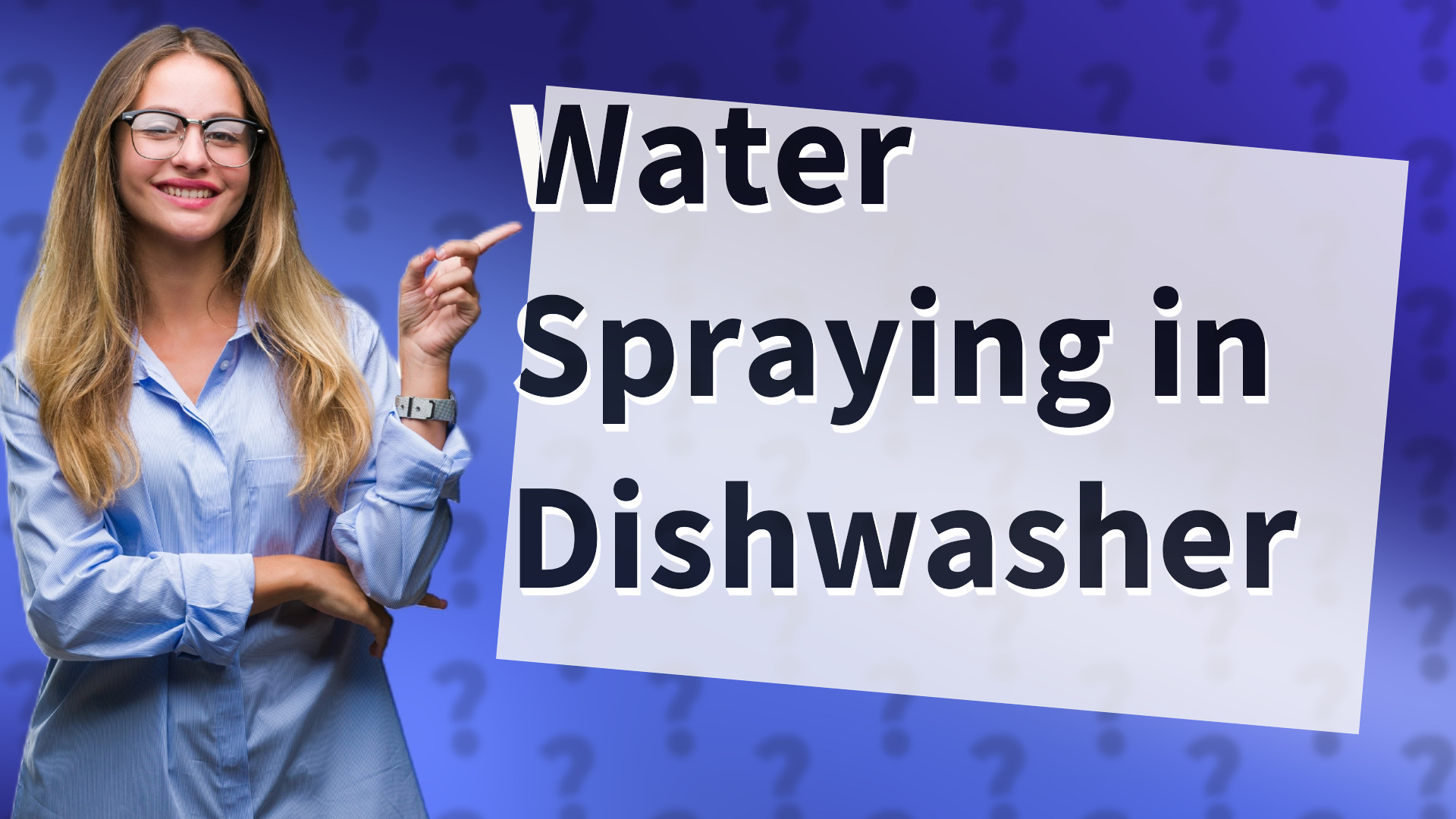 Water Spraying in Dishwasher