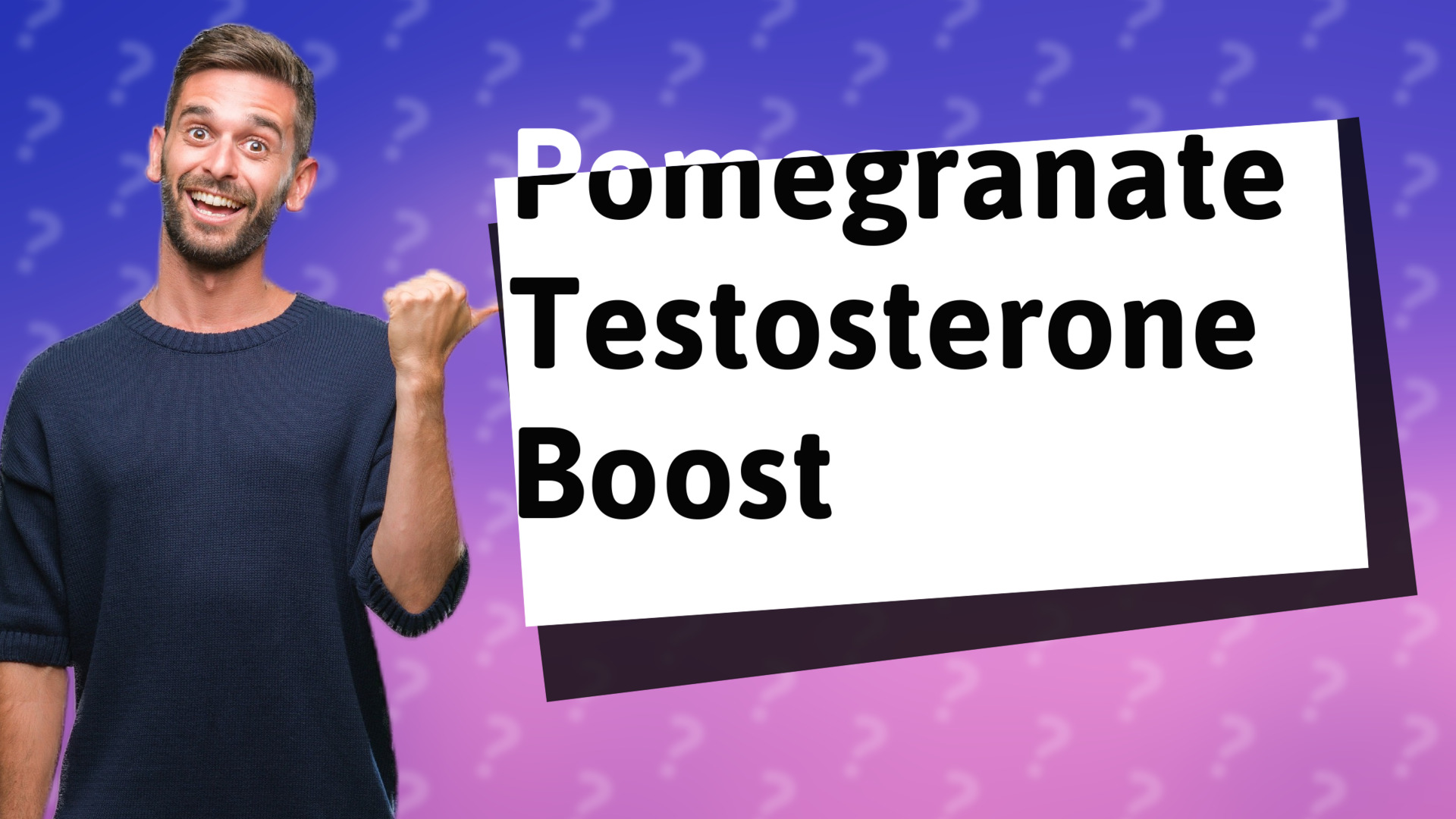 Pomegranate Testosterone Boost