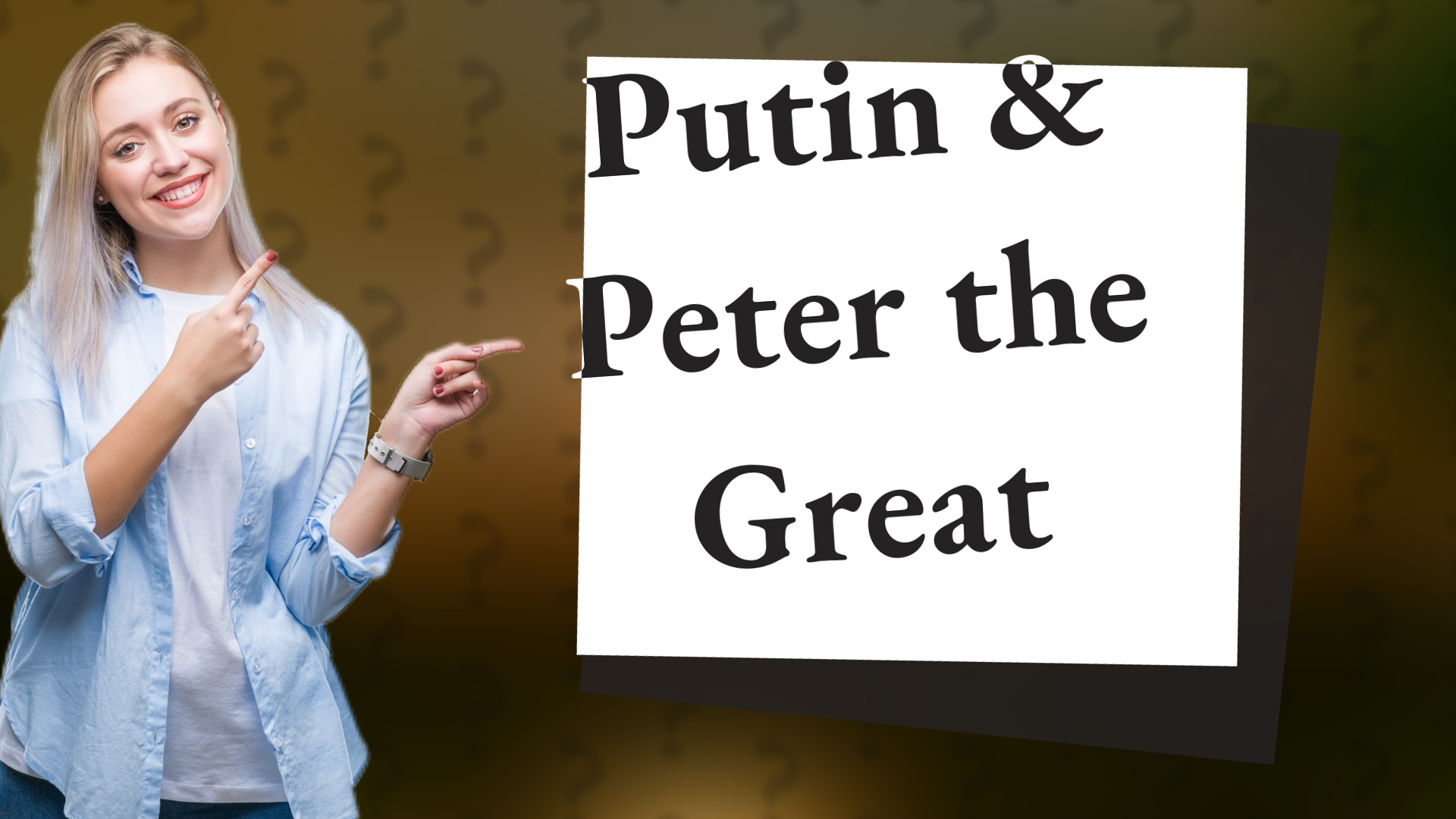 Putin & Peter the Great