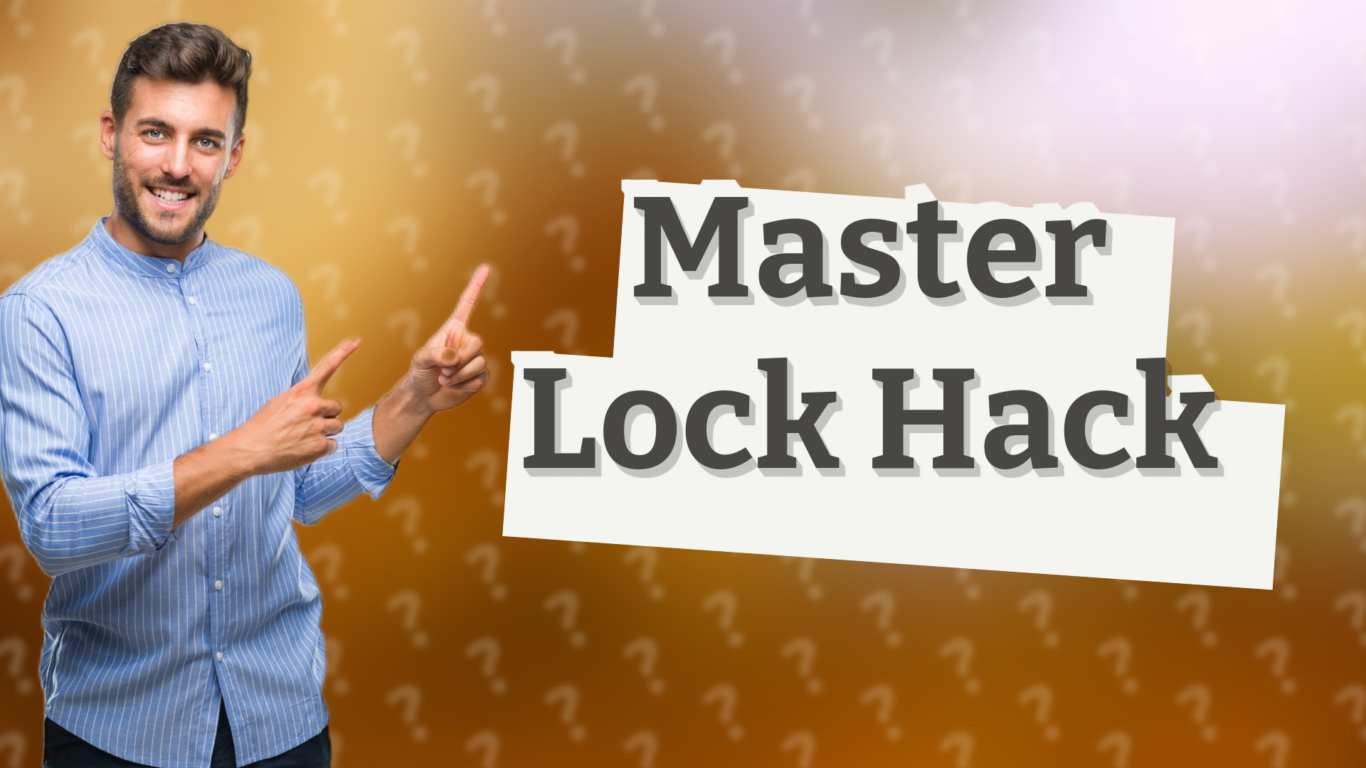 Master Lock Hack