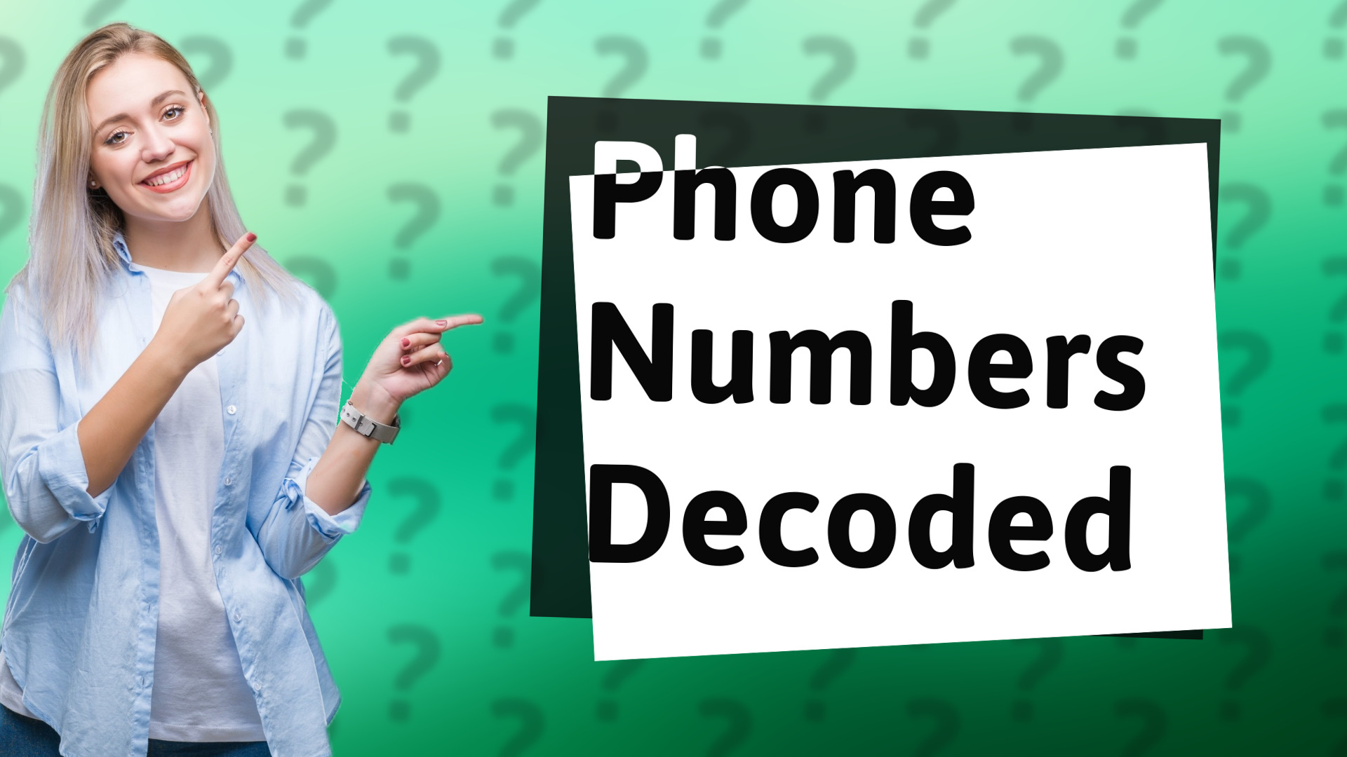 Phone Numbers Decoded