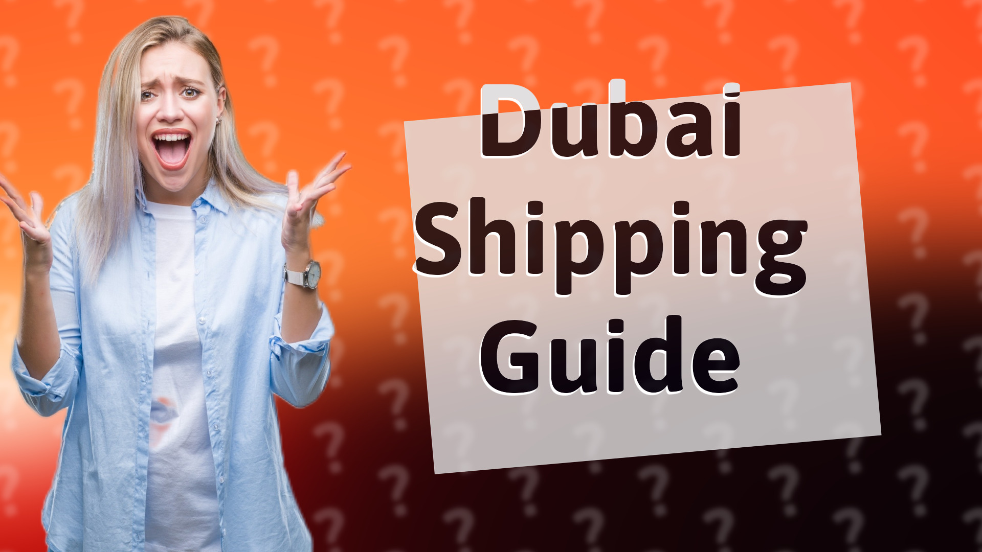 Dubai Shipping Guide