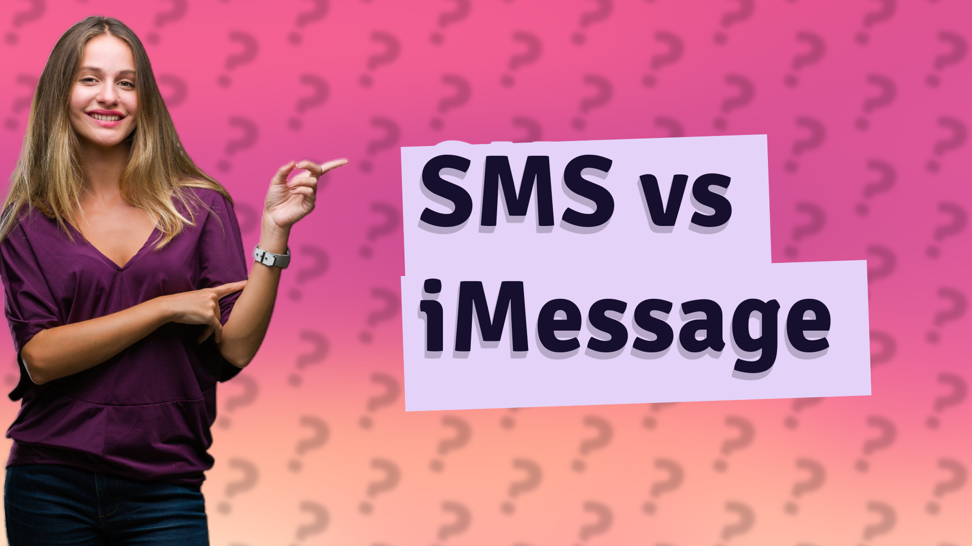 SMS vs iMessage