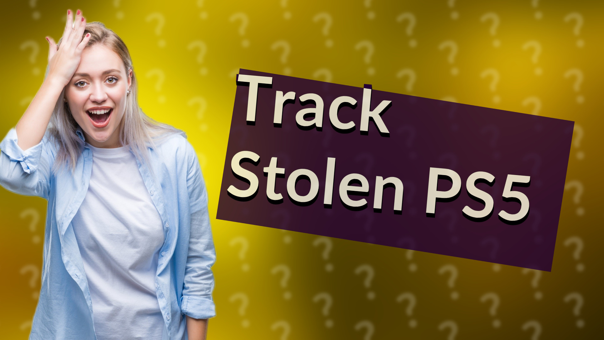 Track Stolen PS5