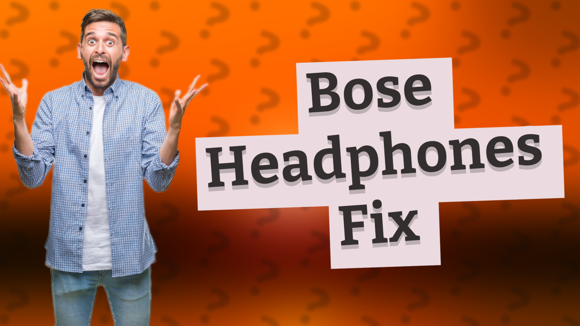 Bose Headphones Fix
