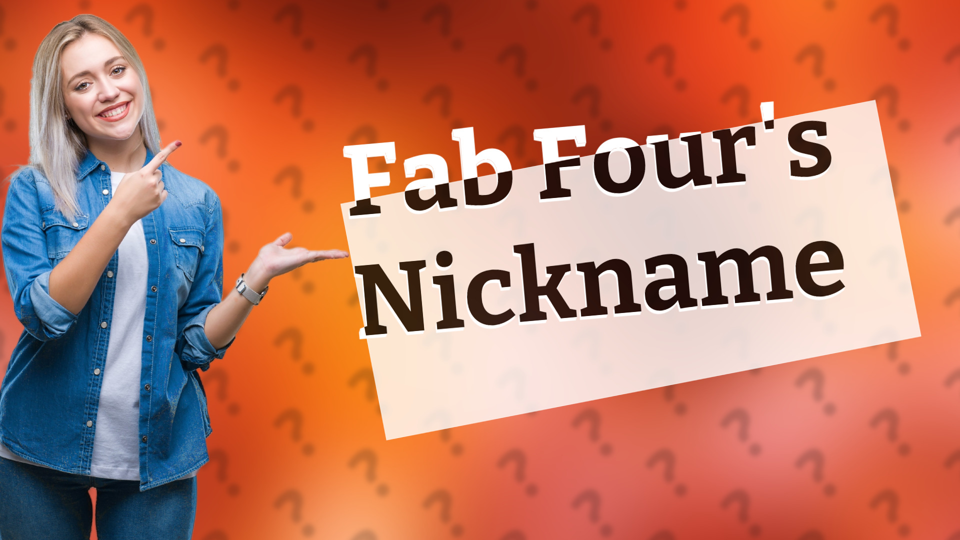 Fab Four's Nickname