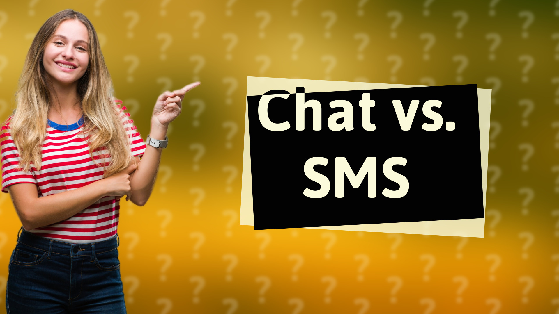 Chat vs. SMS