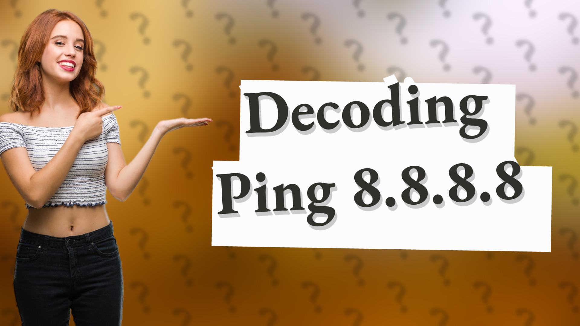 Decoding Ping 8.8.8.8