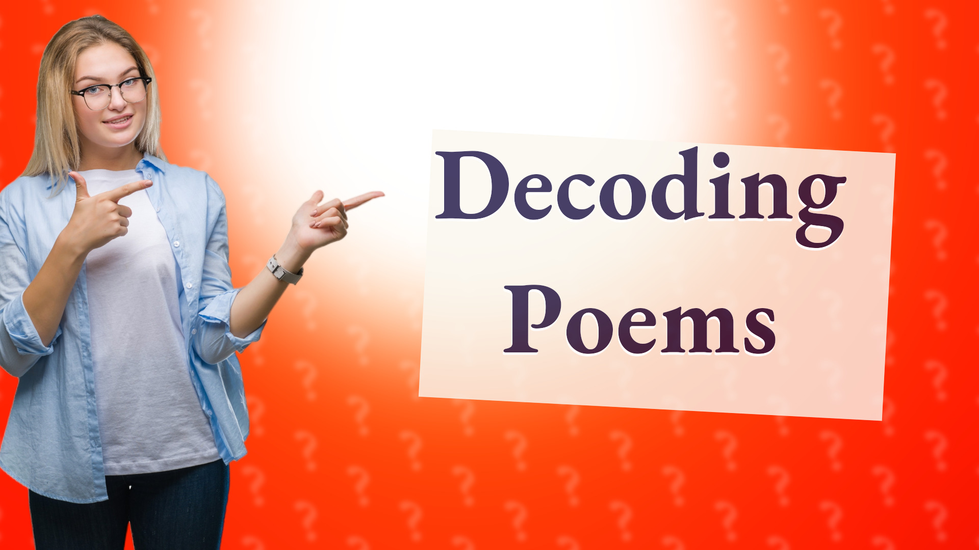 Decoding Poems