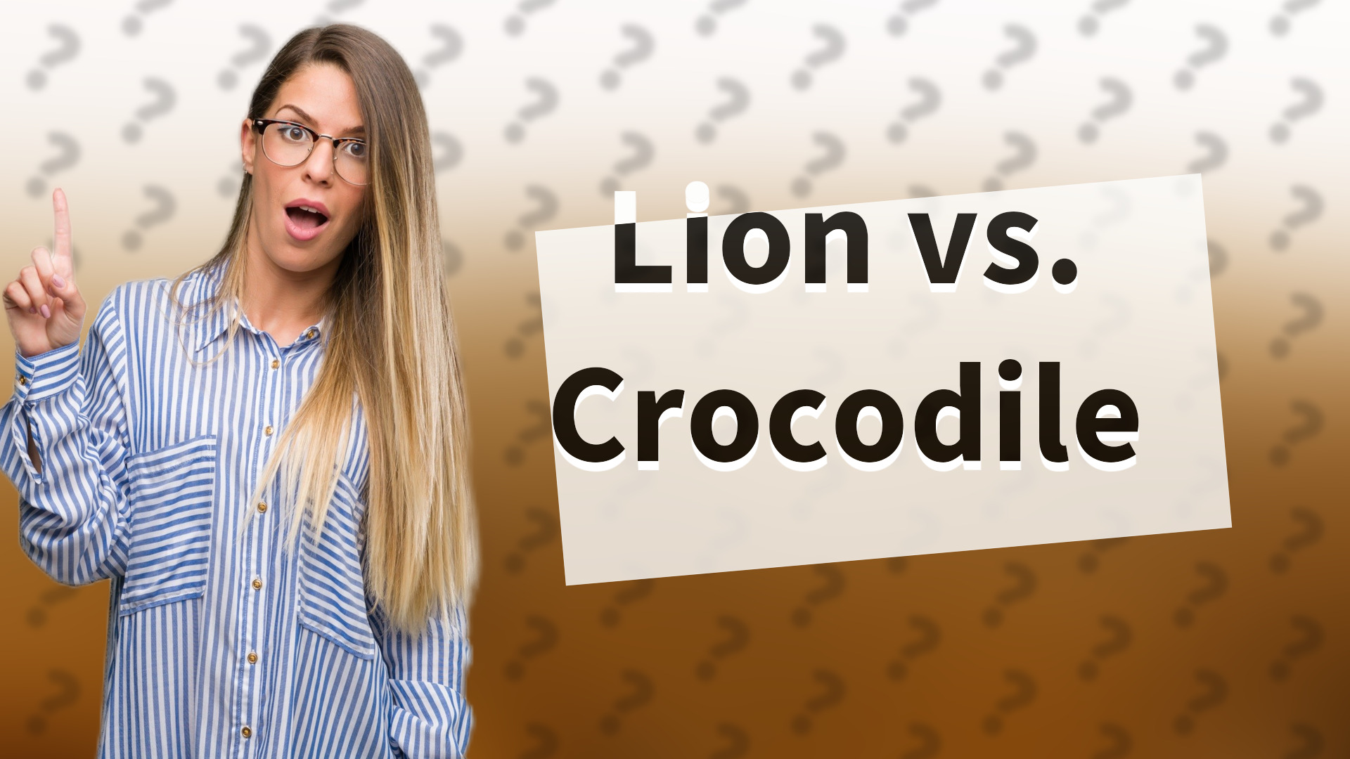 Lion vs. Crocodile