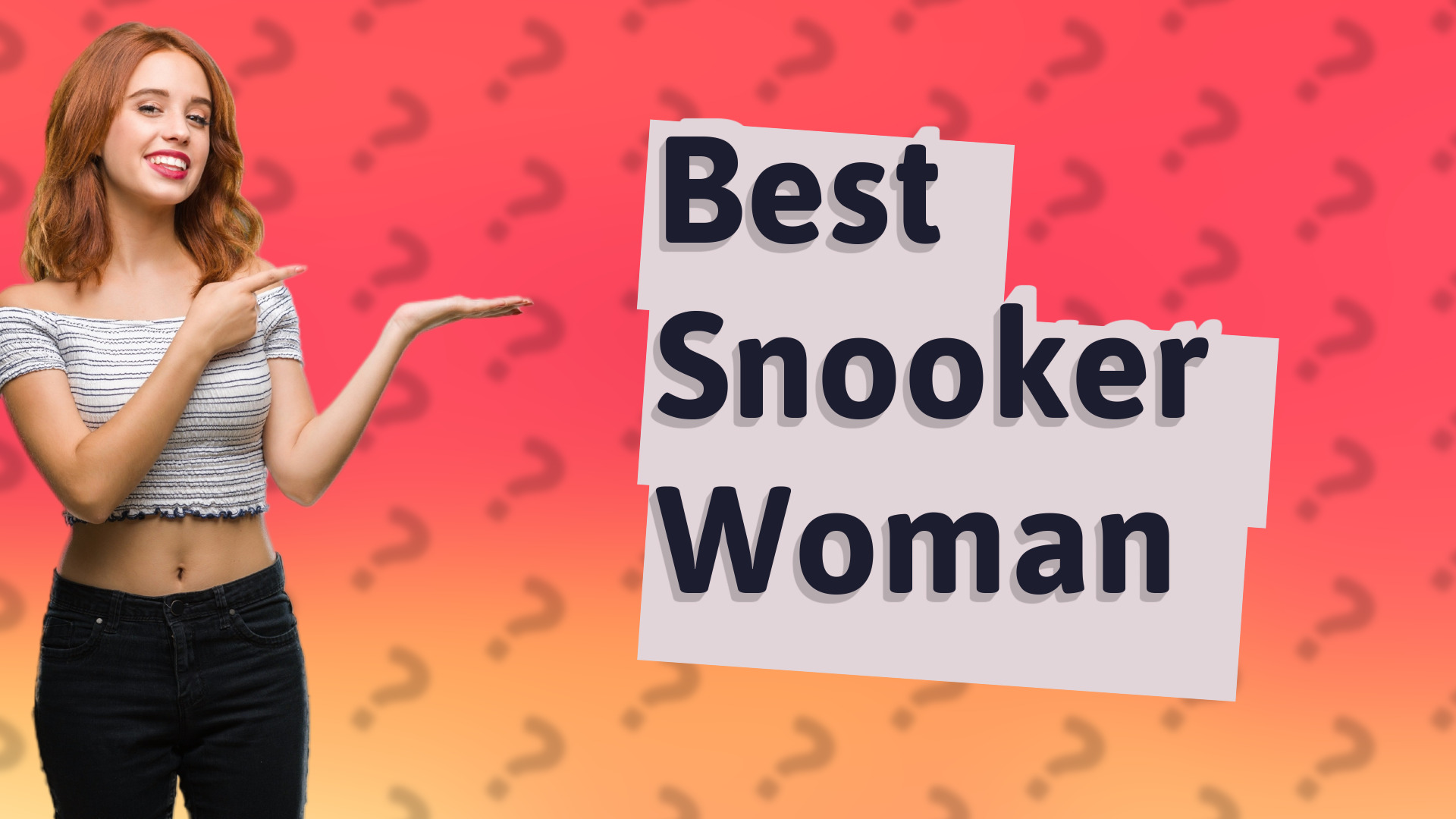 Best Snooker Woman