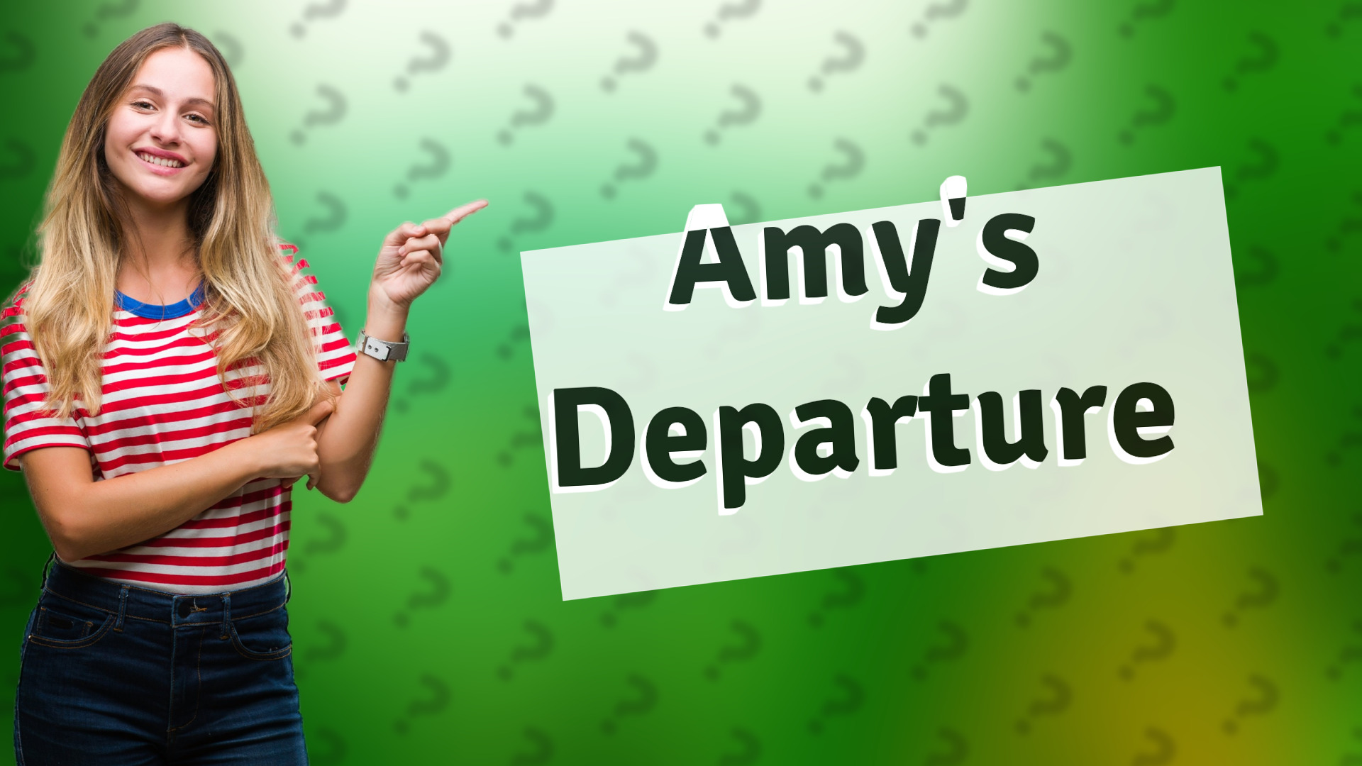 Amy's Departure