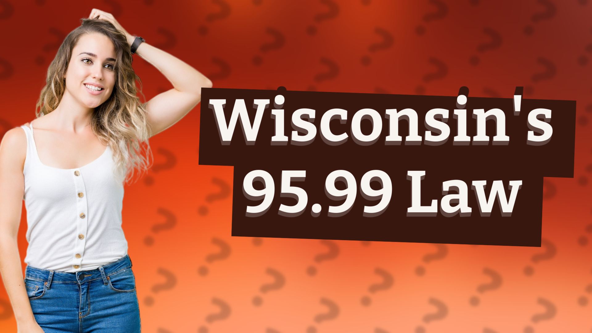 Wisconsin's 95.99 Law