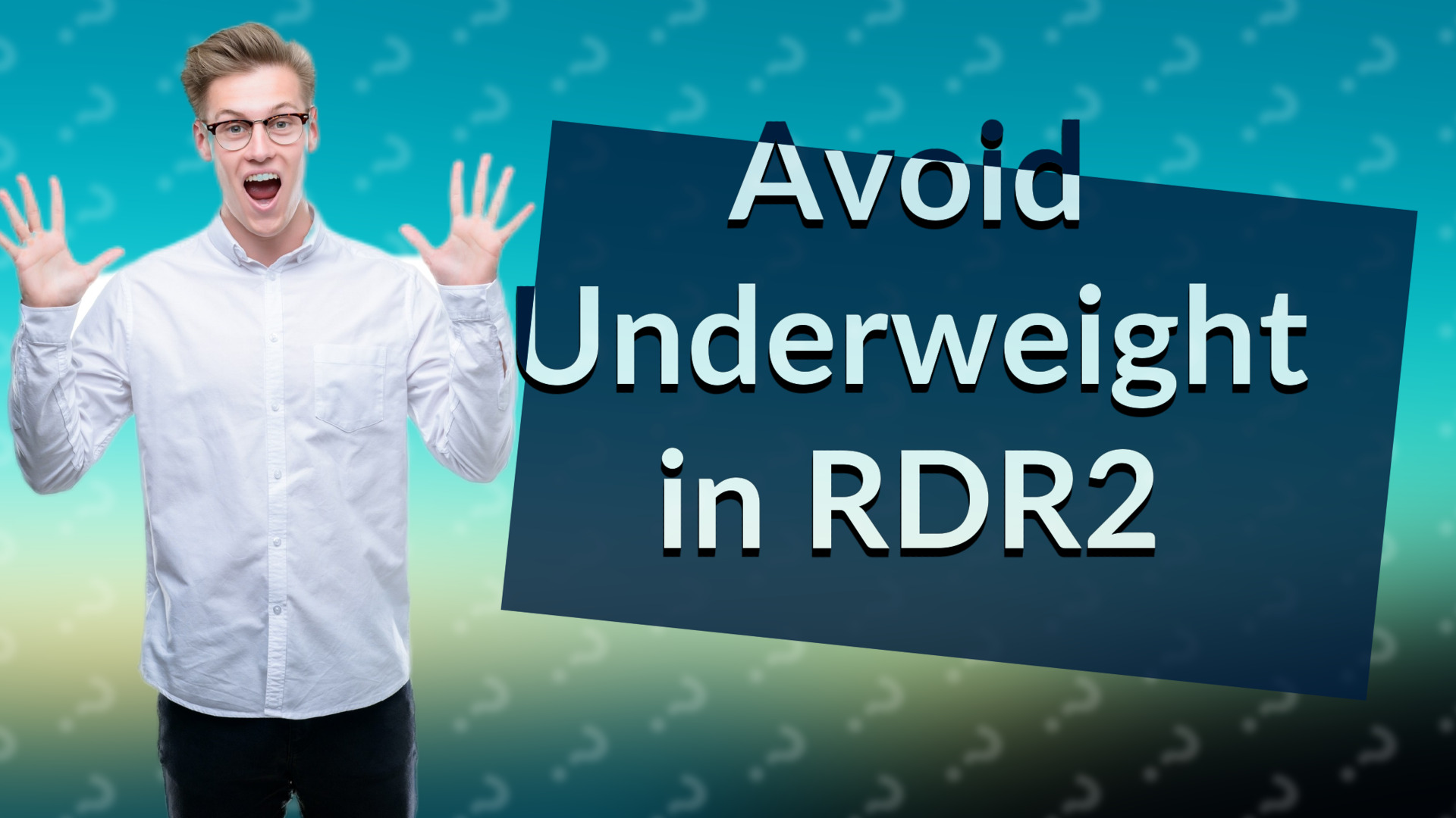 Avoid Underweight in RDR2