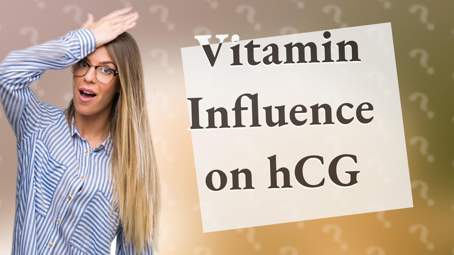 Vitamin Influence on hCG