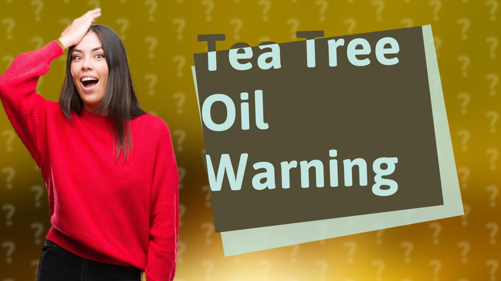 Tea Tree Oil Warning