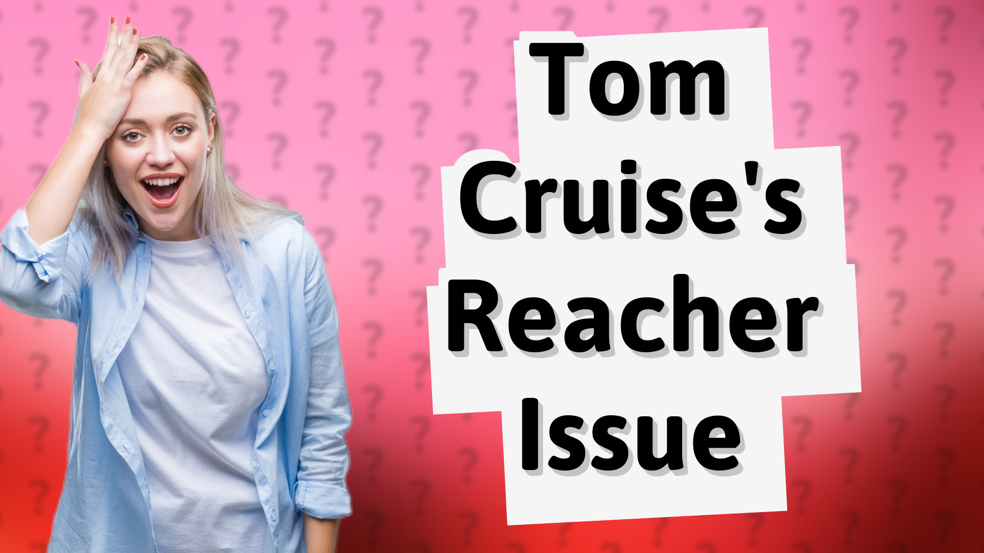Tom Cruise's Reacher Issue