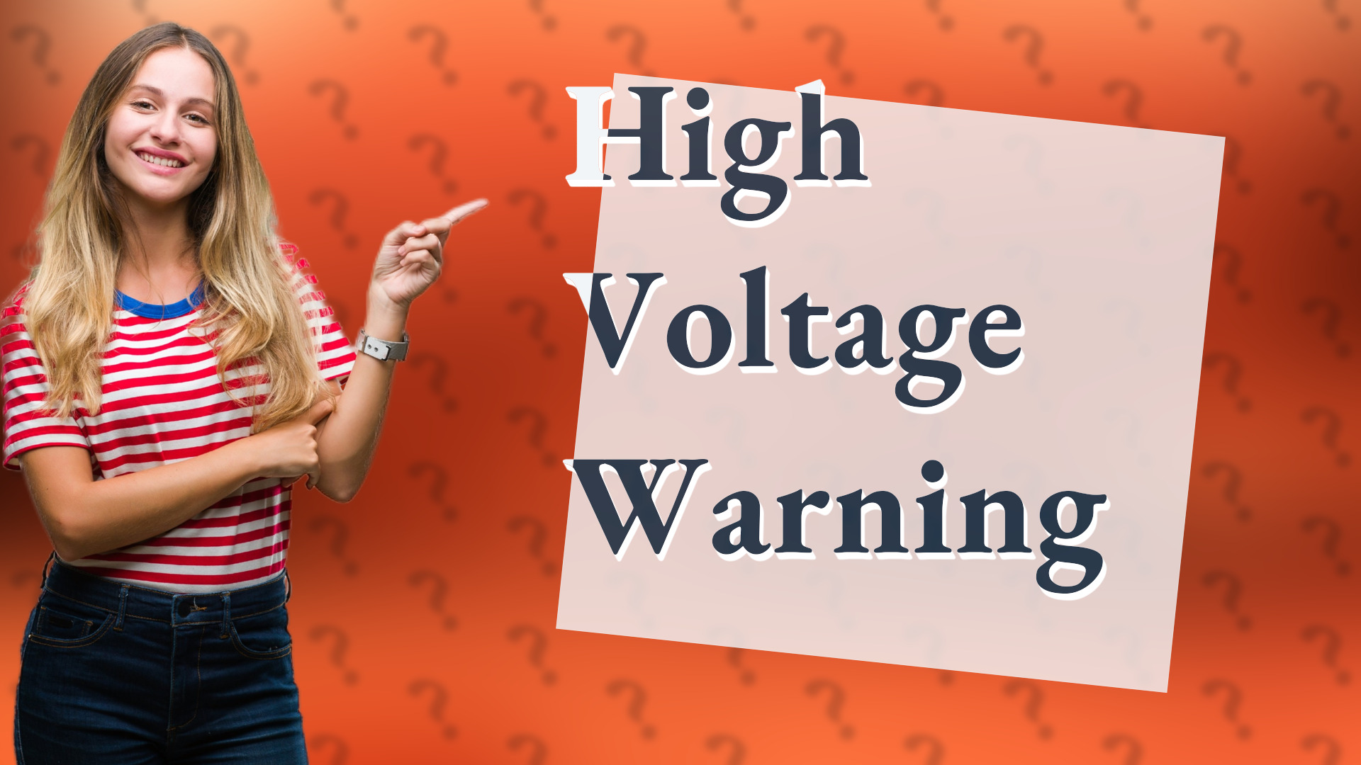 High Voltage Warning