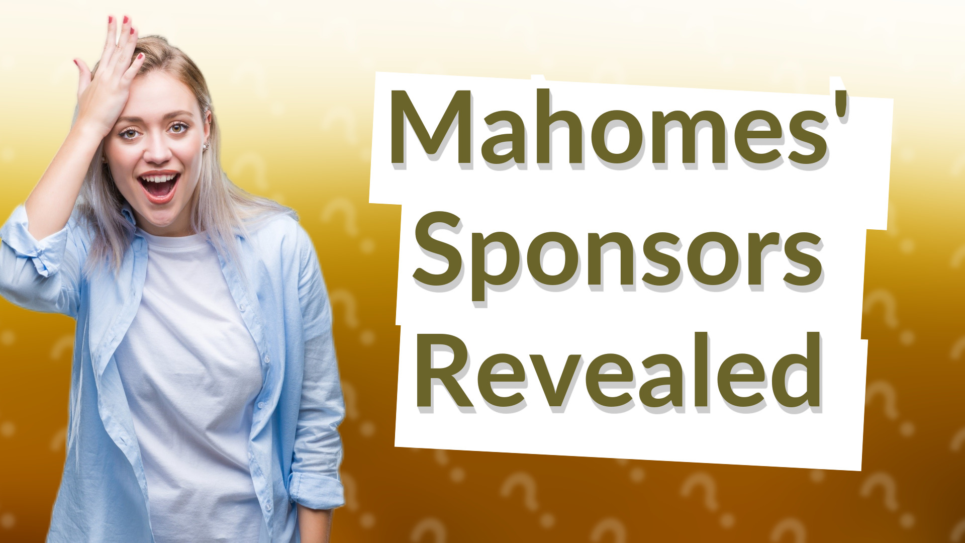 Mahomes' Sponsors Revealed