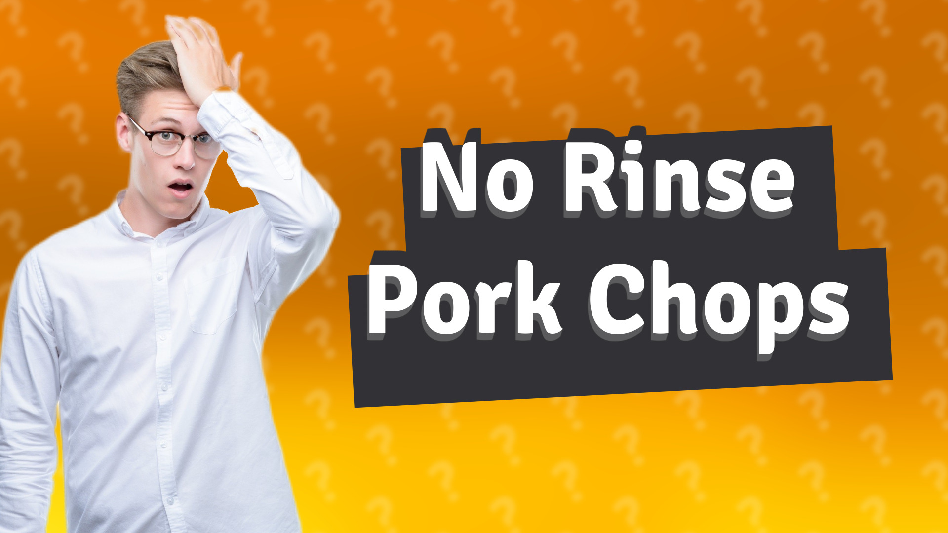 No Rinse Pork Chops