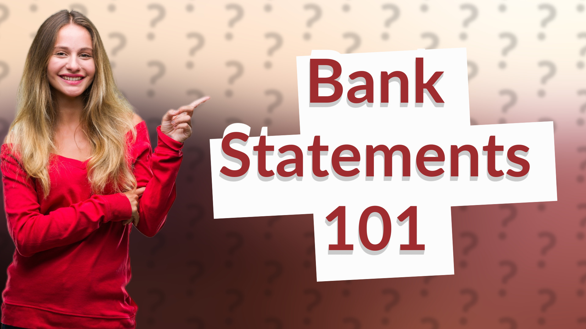 Bank Statements 101