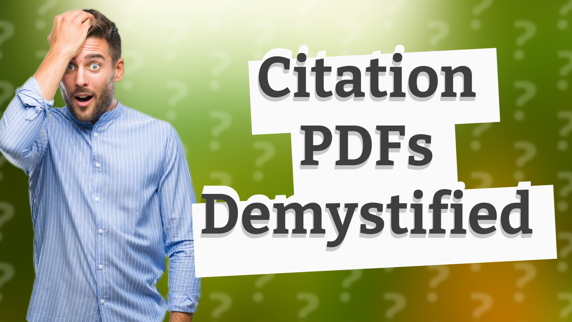 Citation PDFs Demystified