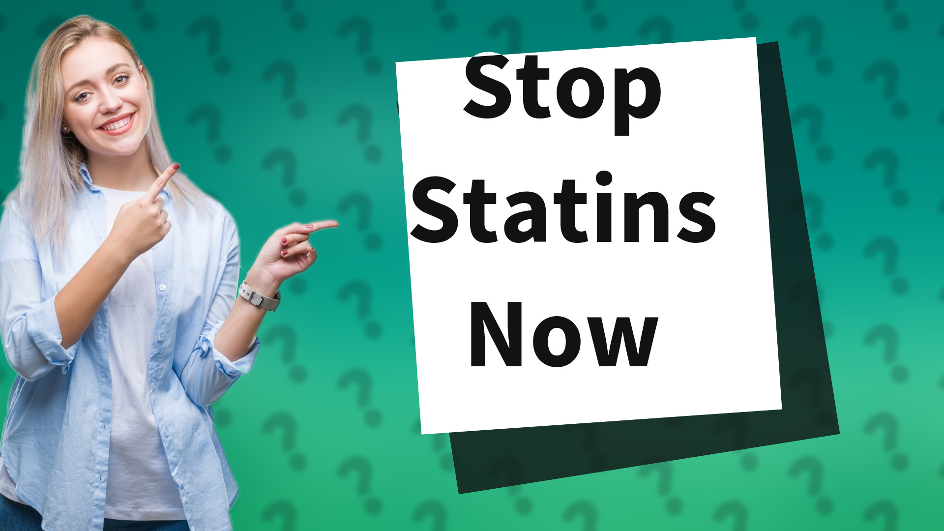 Stop Statins Now