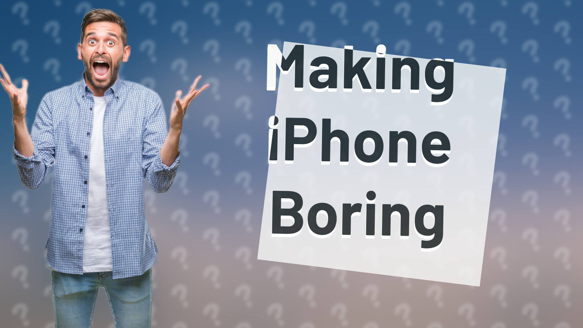 Making iPhone Boring