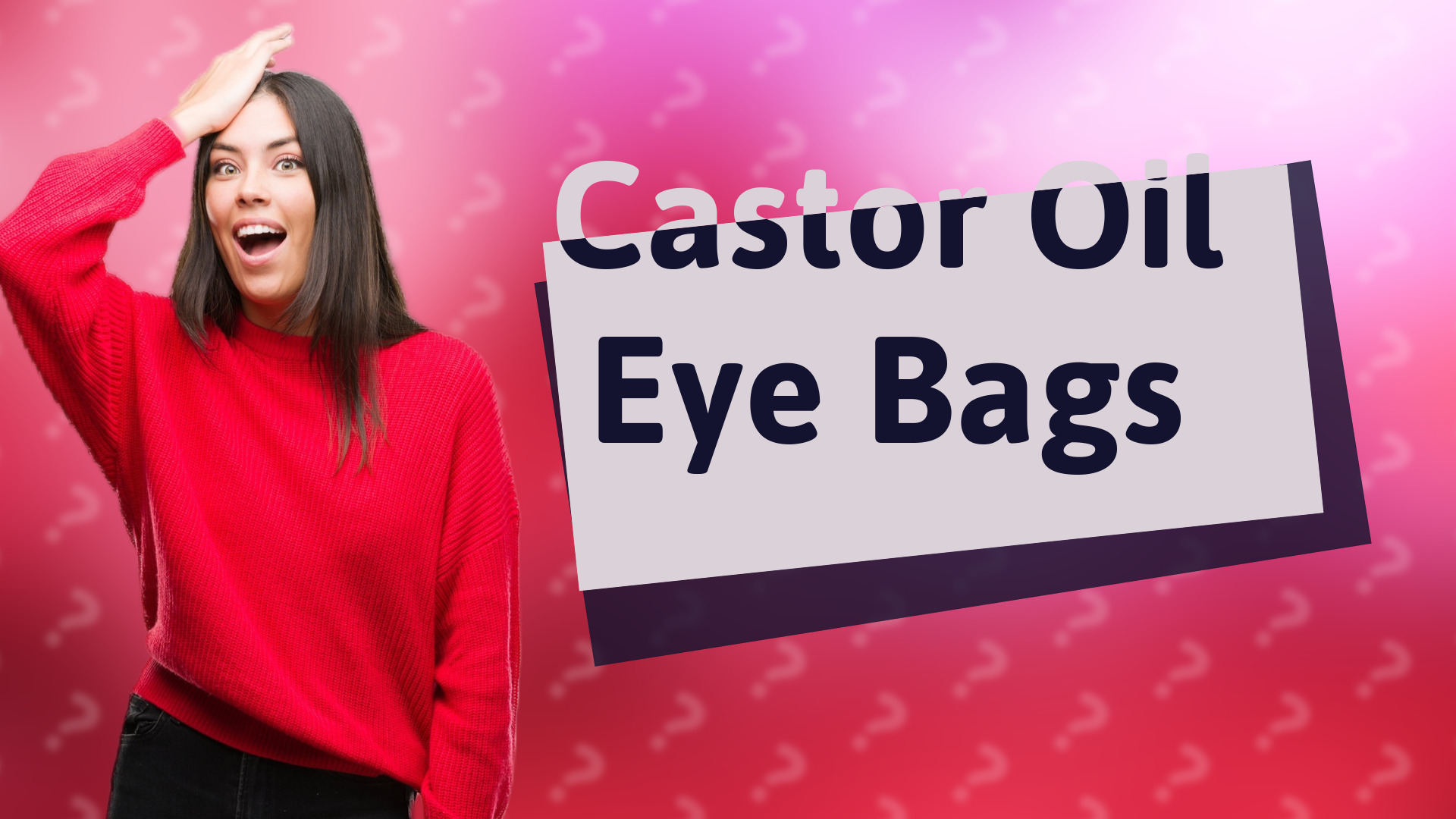 Castor Oil Eye Bags