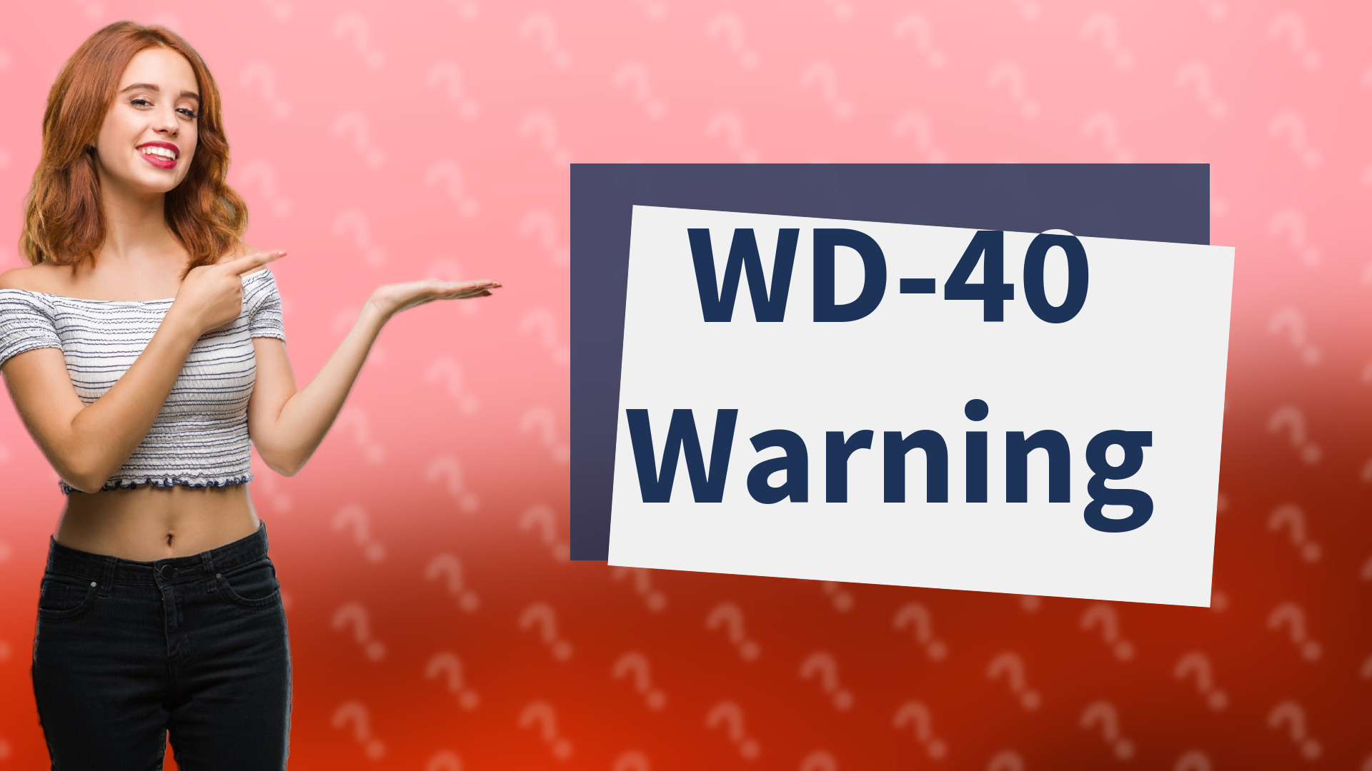 WD-40 Warning