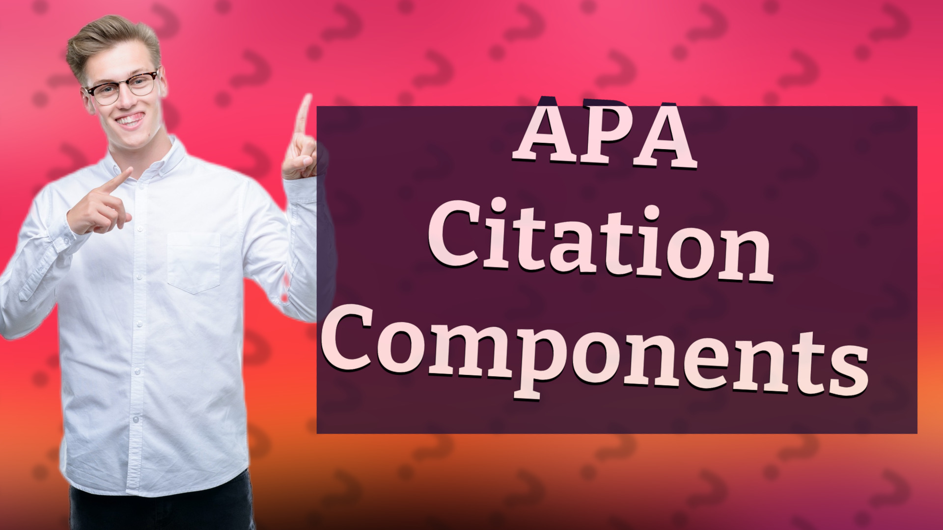 APA Citation Components