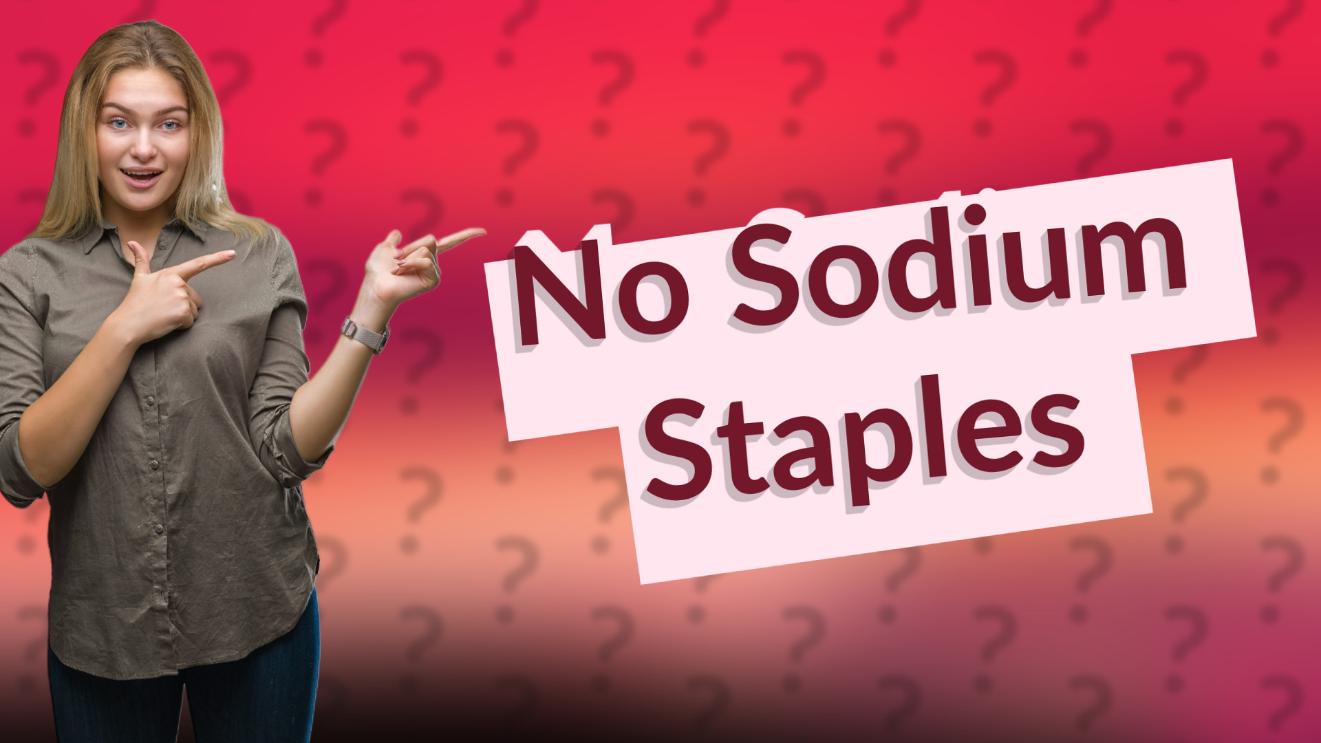 No Sodium Staples