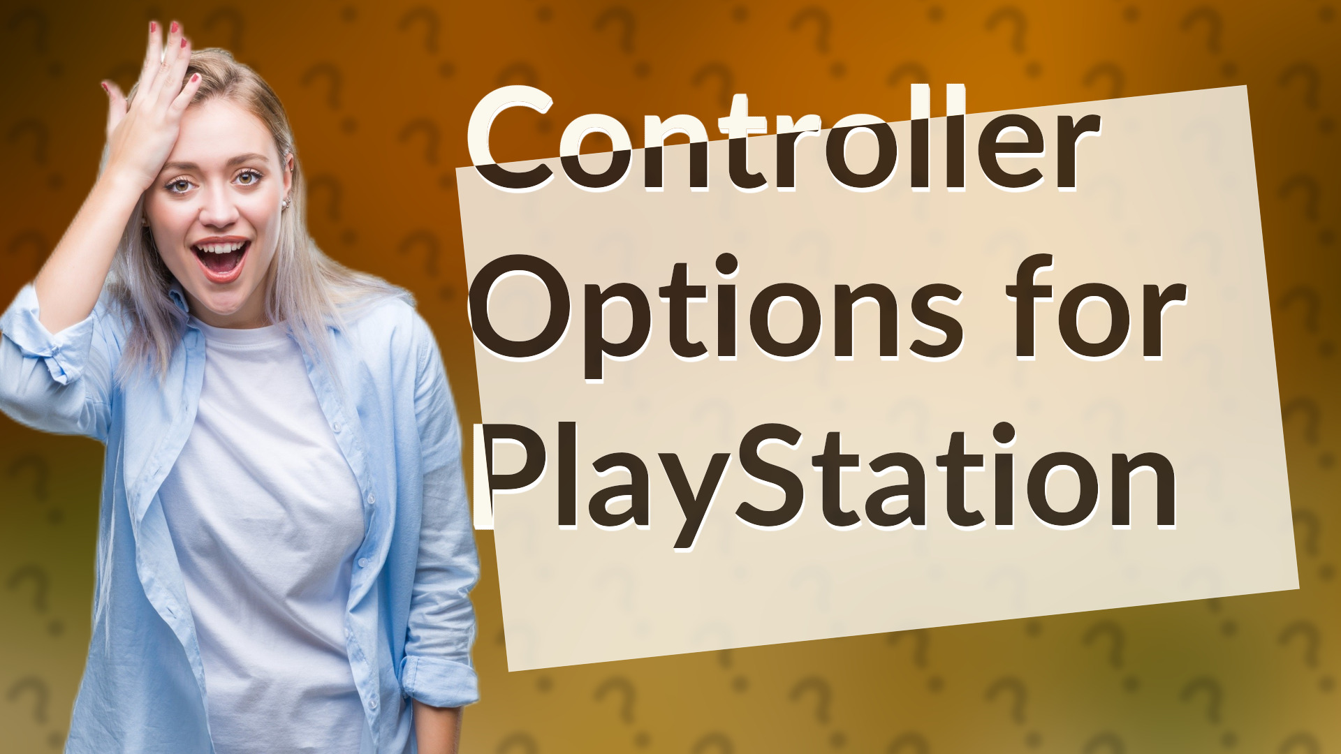 Controller Options for PlayStation