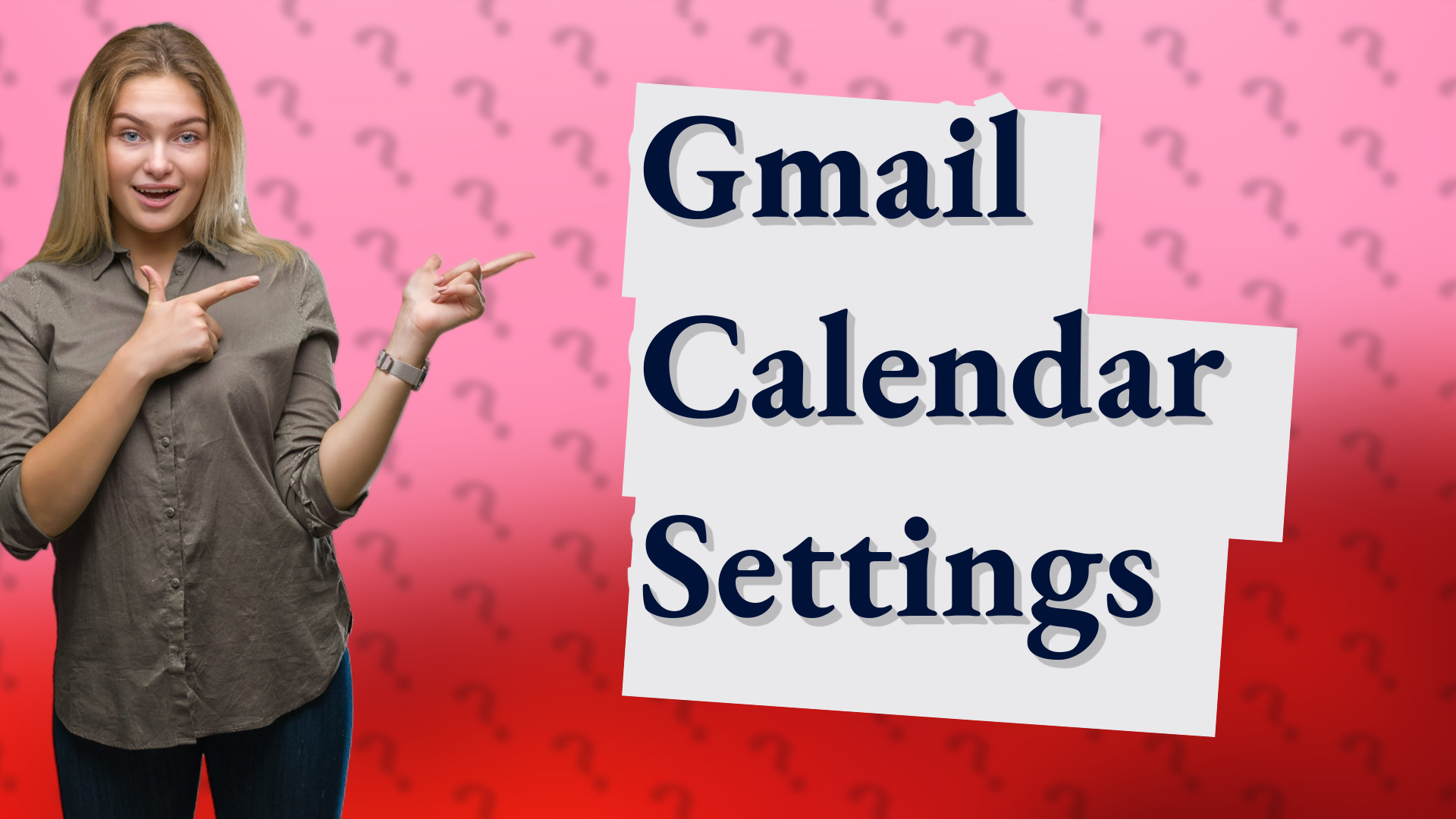 Gmail Calendar Settings