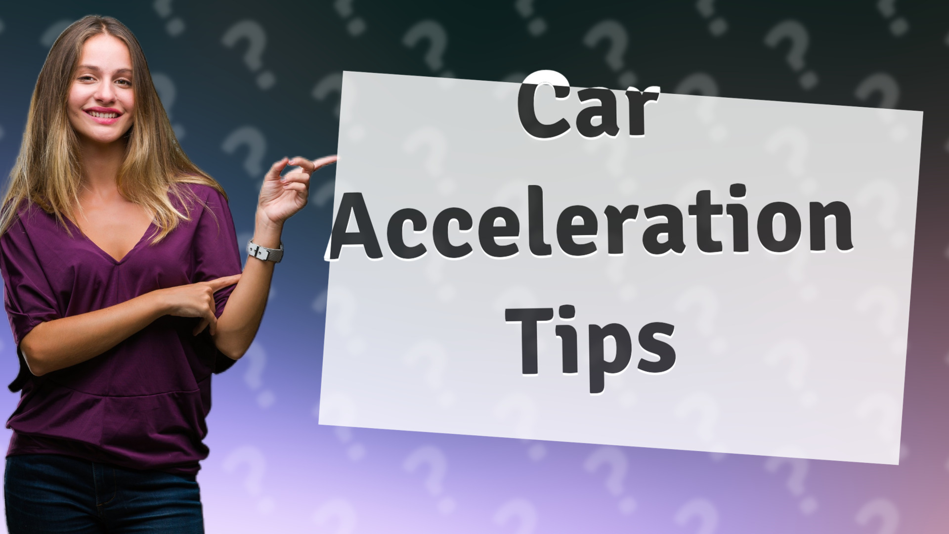 Car Acceleration Tips