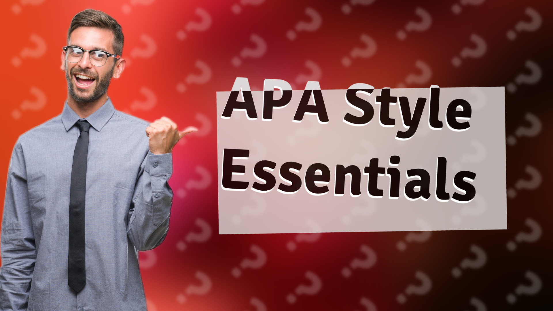 APA Style Essentials