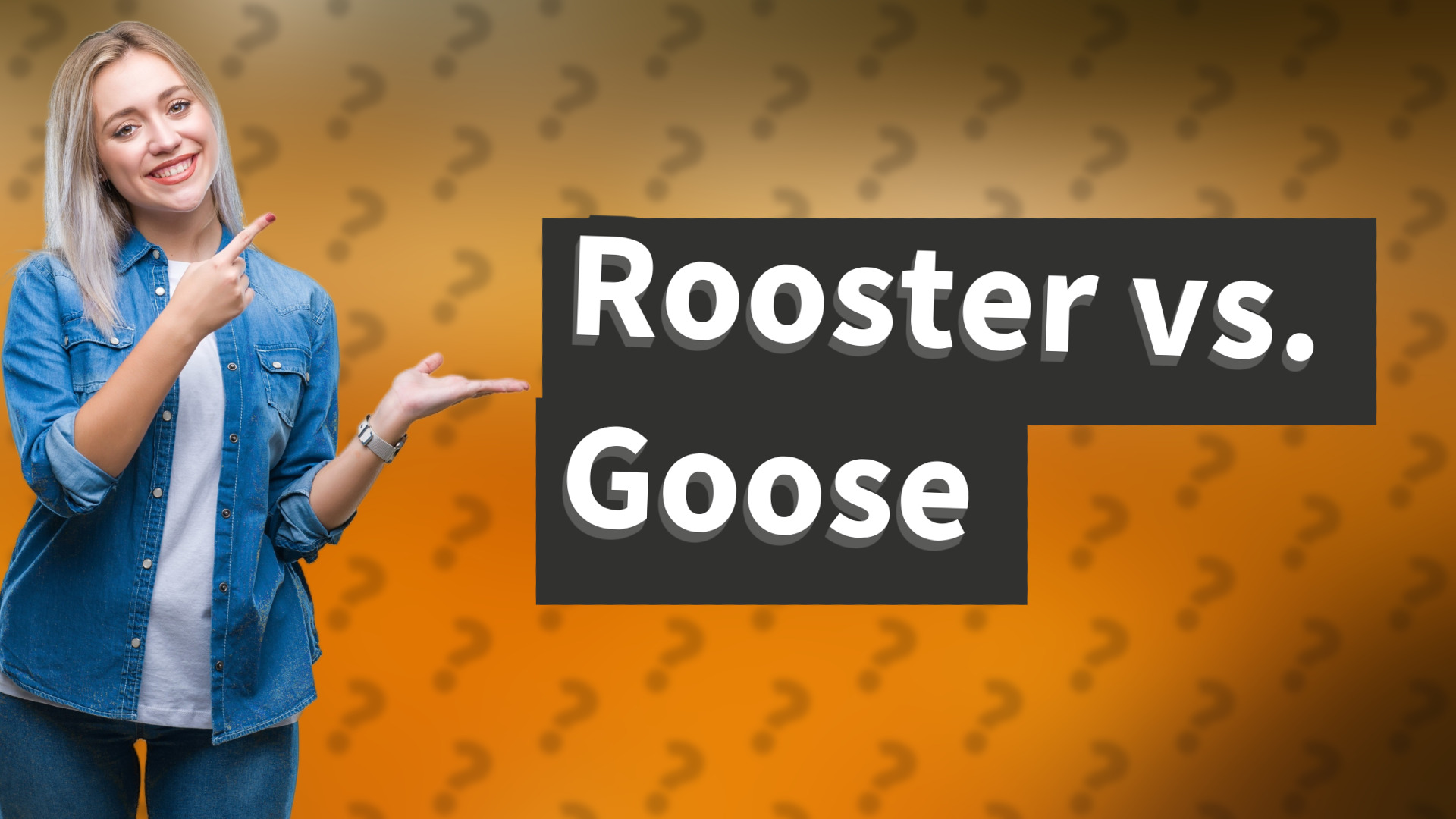 Rooster vs. Goose