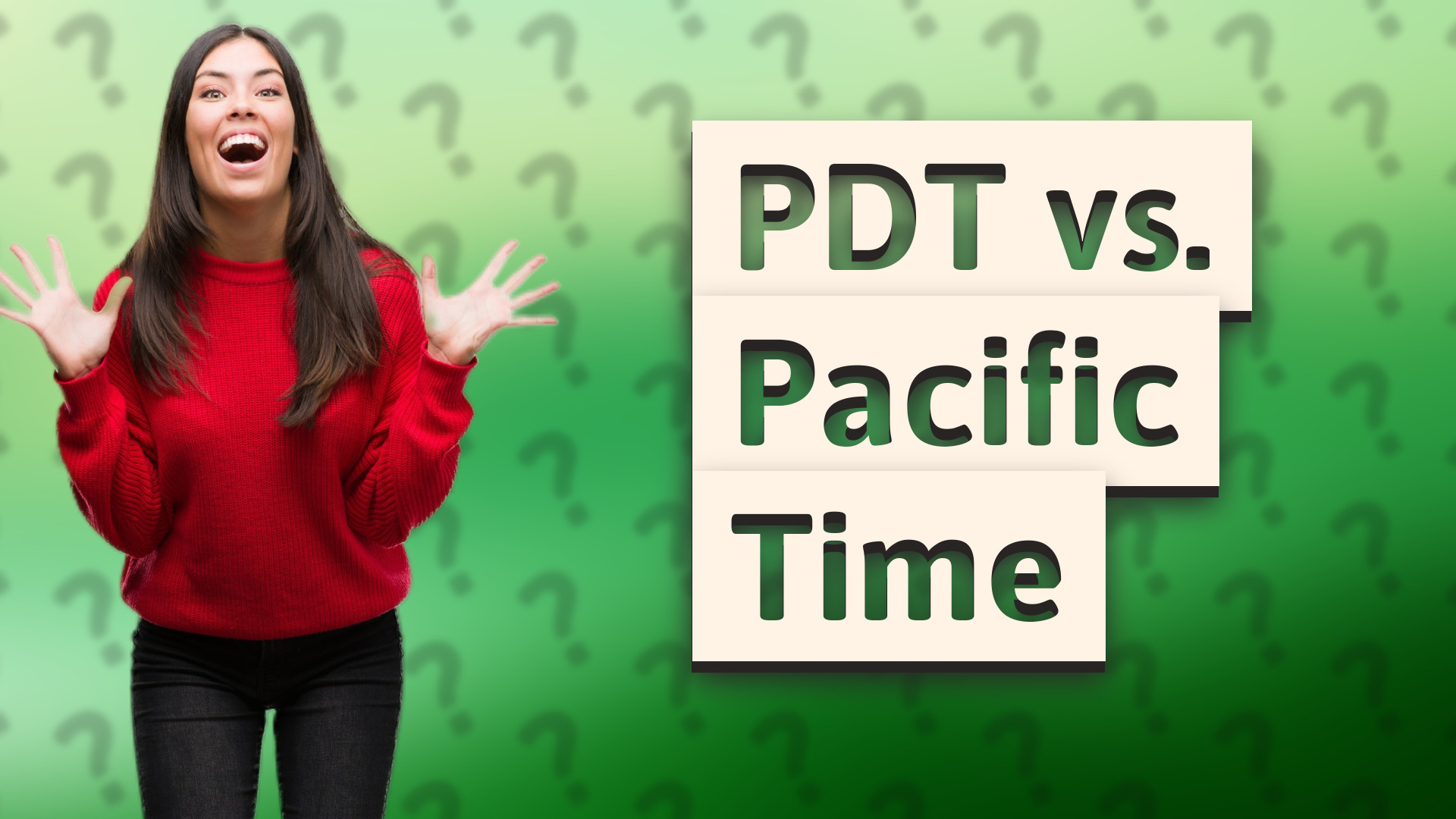 PDT vs. Pacific Time