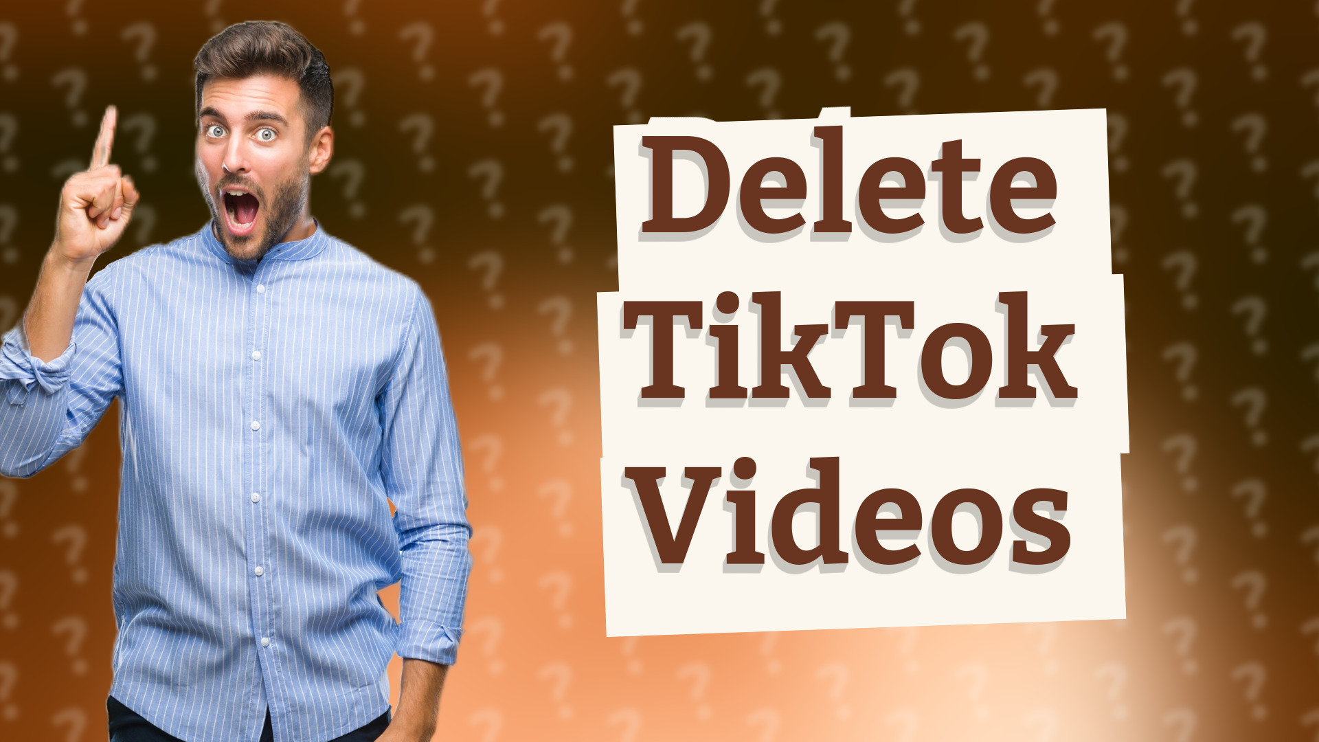 Delete TikTok Videos