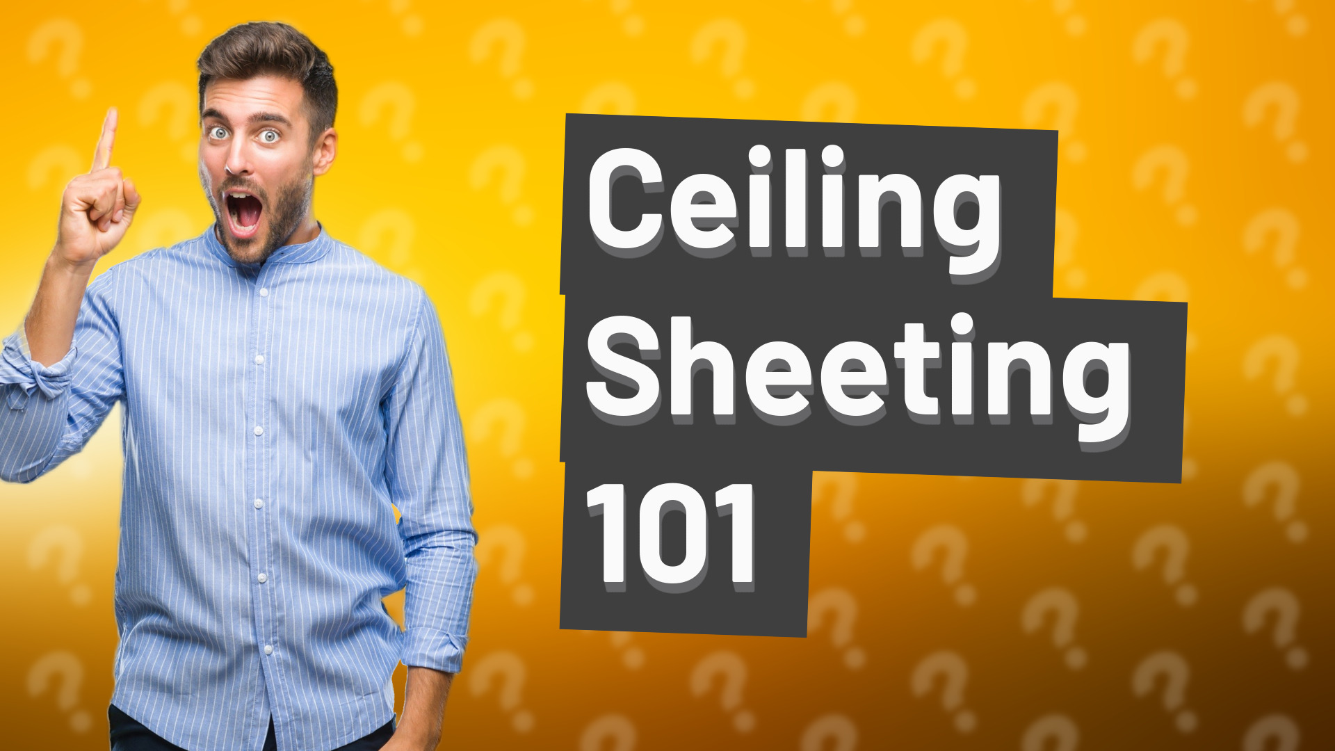 Ceiling Sheeting 101