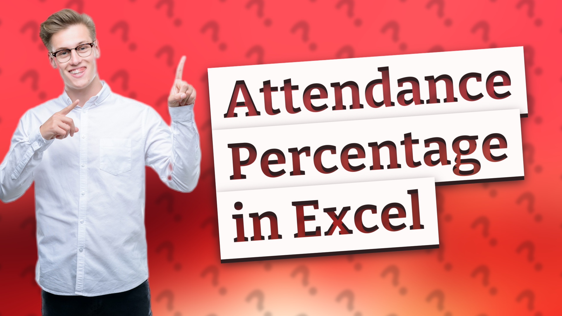 Attendance Percentage in Excel