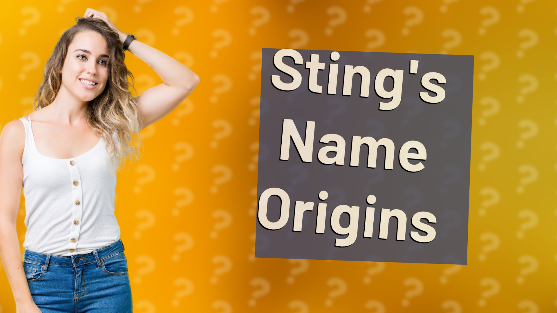 Sting's Name Origins