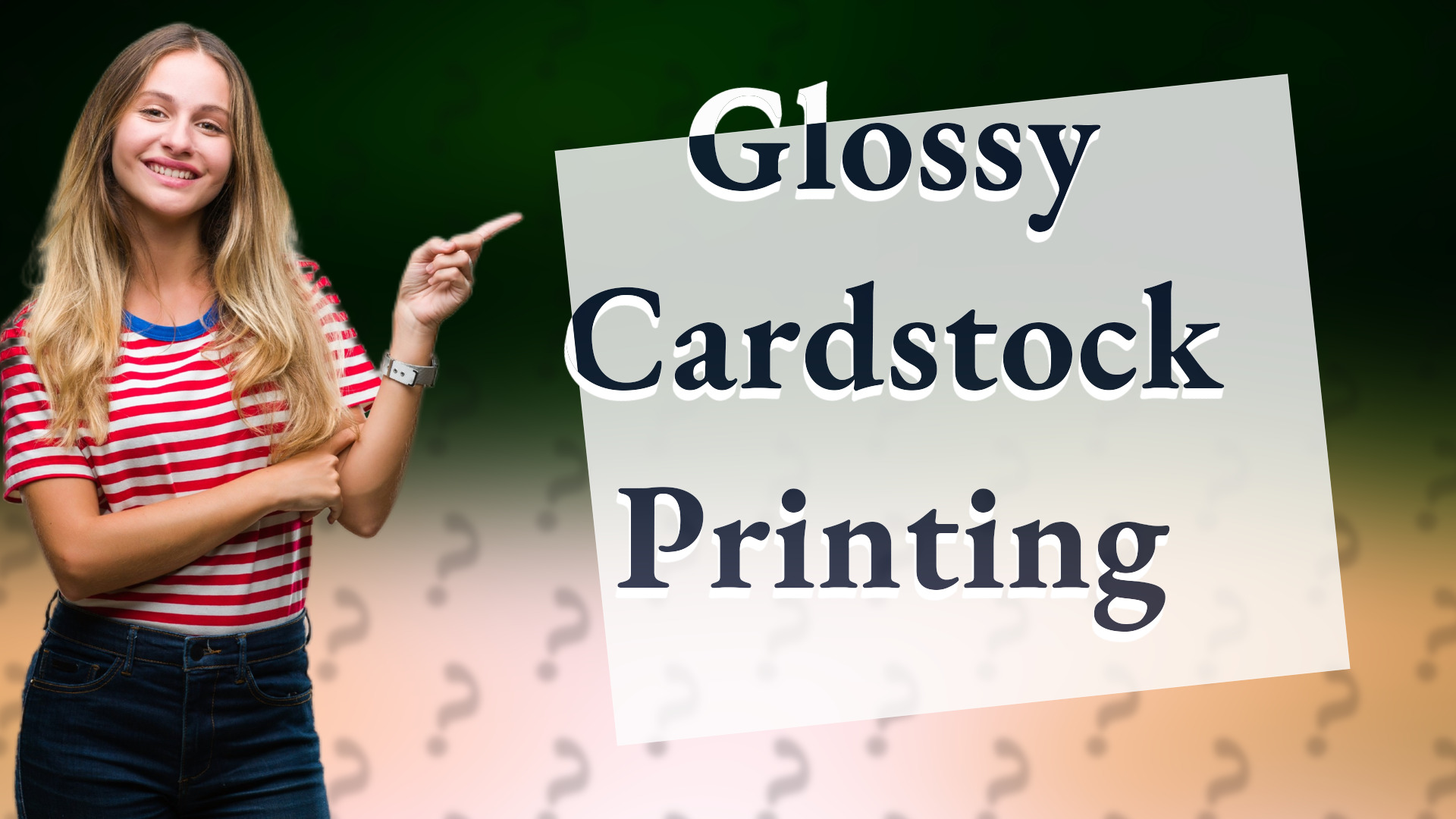 Glossy Cardstock Printing